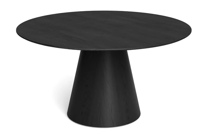 Siena Spisegruppe rund 150 cm Svart med 6 Gemmiano spisestoler - Svart - Møbler - Bord - Spisegruppe