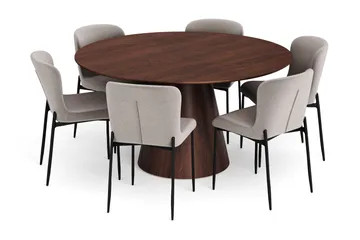 Light Grey - Valnøtt/Brun