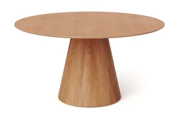 Siena Stort Spisebord Rundt 150 cm Finér - Eik - Møbler - Bord - Spisebord & kjøkkenbord