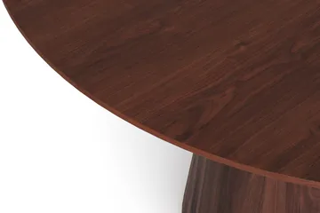 Siena Stort Spisebord Rundt 150 cm Finér - Valnøtt - Møbler - Bord - Spisebord & kjøkkenbord