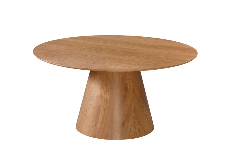 Siena Stort Spisebord Rundt 150 cm Finer, Eik