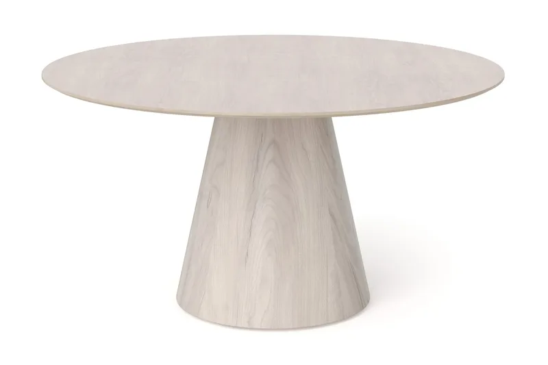 Siena Stort Spisebord Rundt 150 cm Finer - Hvitpigmentert - Møbler - Bord - Spisebord & kjøkkenbord