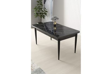 Sivaji Spisebord 110 cm Rektangulær - Sort Marmor/Sort - Møbler - Bord - Spisebord & kjøkkenbord
