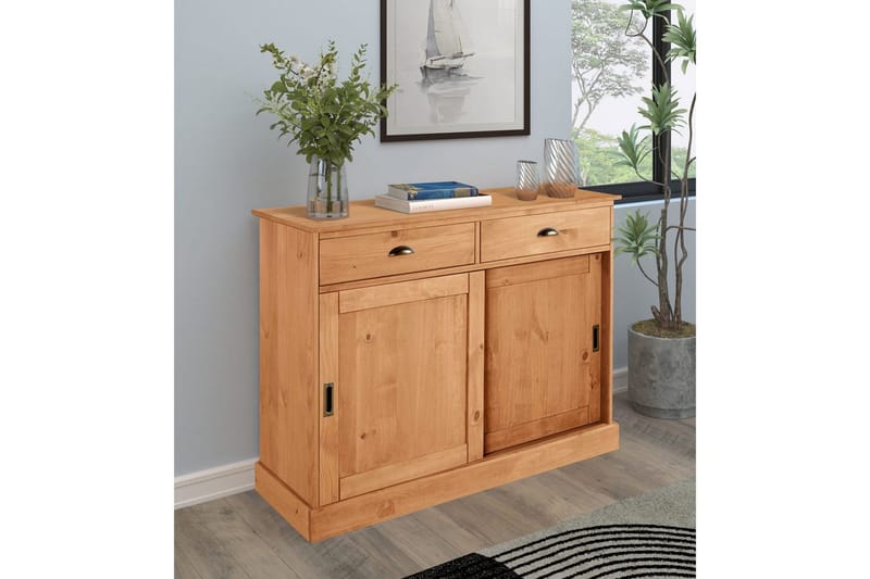 Skjenk Harry 115x40x85 cm, Beiset/funksjonsbeskrivelse - 115x40x85 cm, Beiset/funksjonsbeskrivelse - Oppbevaring - Oppbevaringsmøbler - Sideboard & skjenk