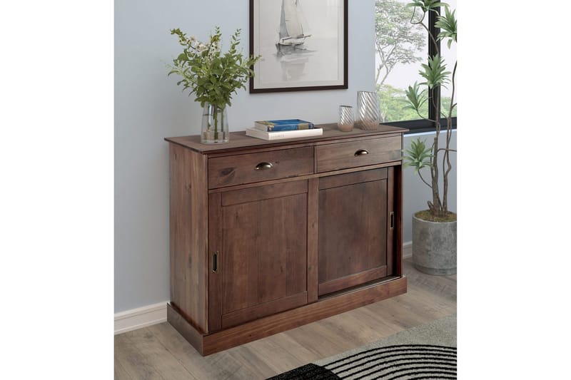 Skjenk Harry 115x40x85 cm, Brun - 115x40x85 cm, Brun - Oppbevaring - Oppbevaringsmøbler - Sideboard & skjenk