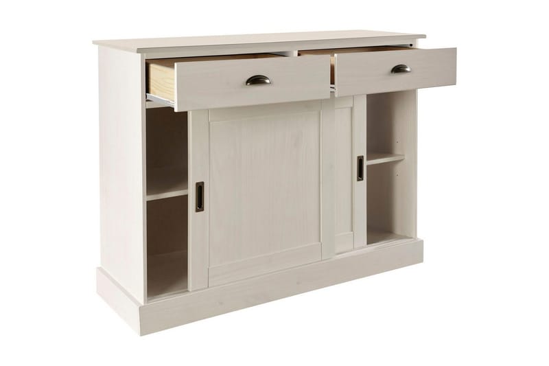 Skjenk Harry 115x40x85 cm, Hvit - 115x40x85 cm, Hvit - Oppbevaring - Oppbevaringsmøbler - Sideboard & skjenk