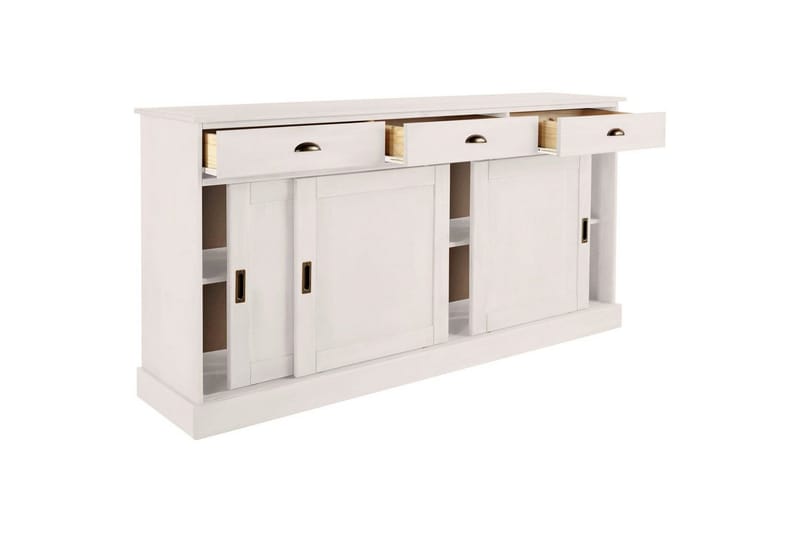 Skjenk Harry 170x40x85 cm, Hvit - 170x40x85 cm, Hvit - Oppbevaring - Oppbevaringsmøbler - Sideboard & skjenk