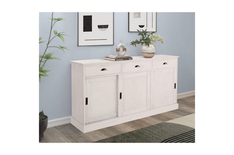 Skjenk Harry 170x40x85 cm, Hvit - 170x40x85 cm, Hvit - Møbler - Bord - Avlastningsbord & sidobord - Konsollbord & gangbord
