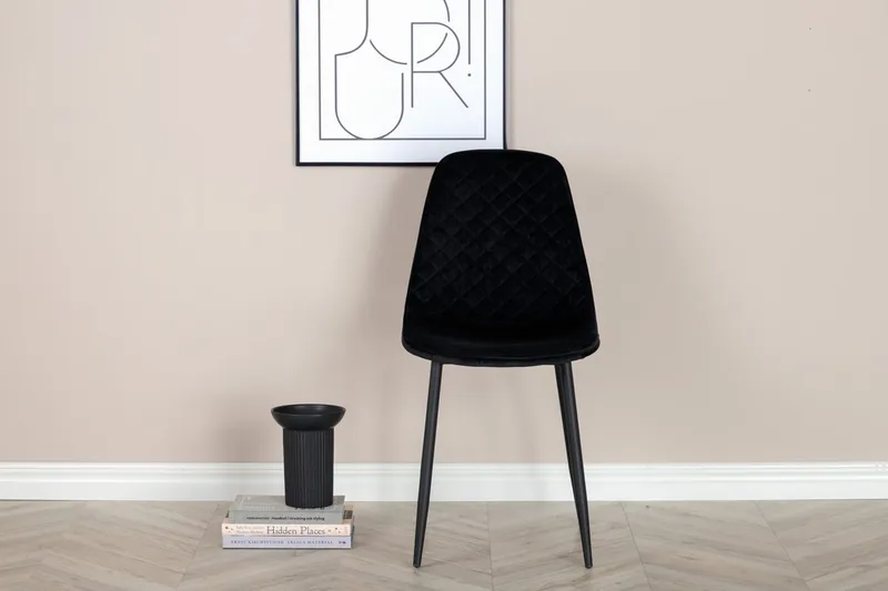 Sleek uttrekkbart spisebord 195 cm med 6 Polar spisestoler - Møbler - Bord - Spisegruppe