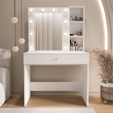 Sminkebord Hanah Home Marlowe (80 x 147 x 42,5 cm) Hvit - Hvit - Møbler - Bord - Sminkebord & toalettbord