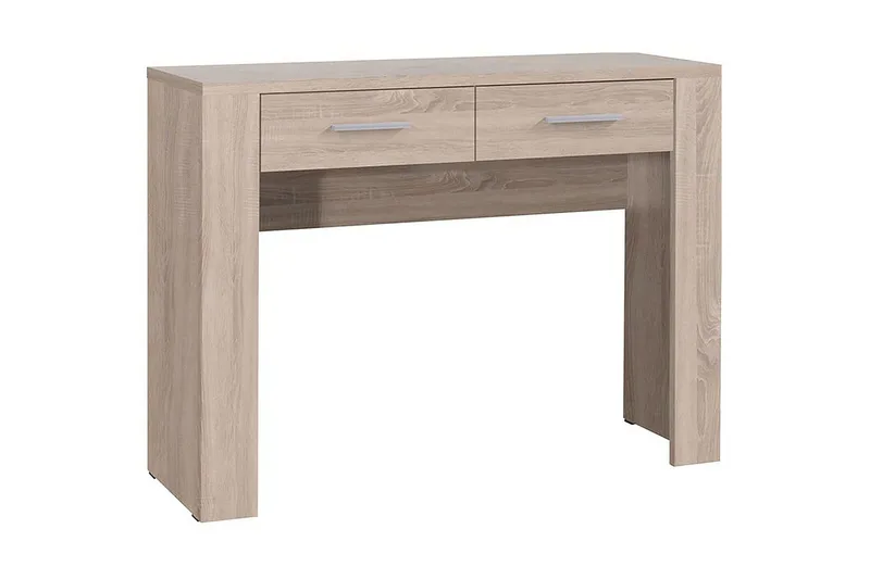 Cezar Sminkebord 100 cm med Oppbevaring i Tre med Eikeutseende, Eik