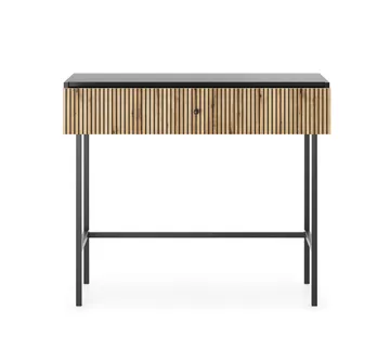 Francisca Sminkebord 93 cm - Svart/Eik - Møbler - Bord - Sminkebord & toalettbord