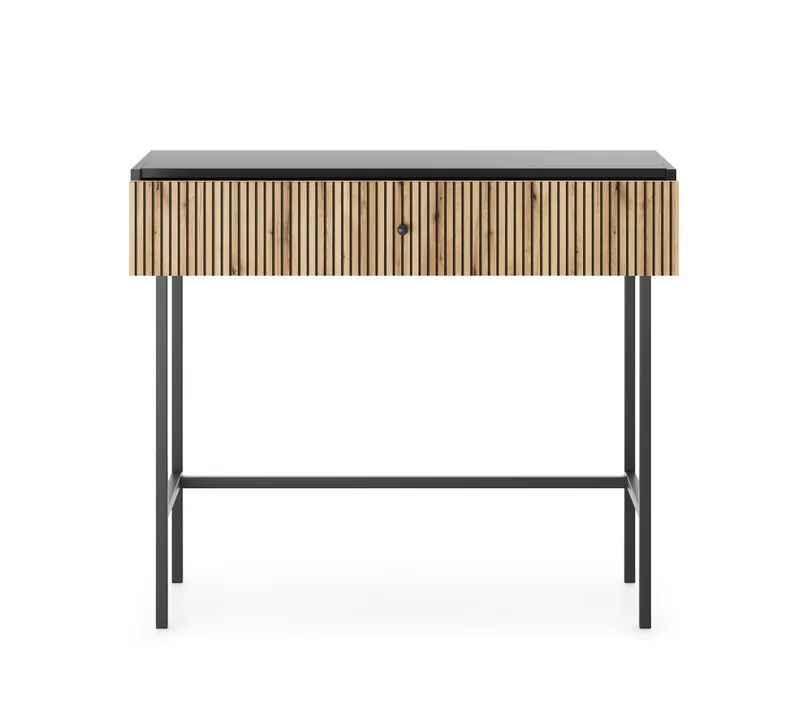 Francisca Sminkebord 93 cm - Svart/Eik - Møbler - Bord - Sminkebord & toalettbord