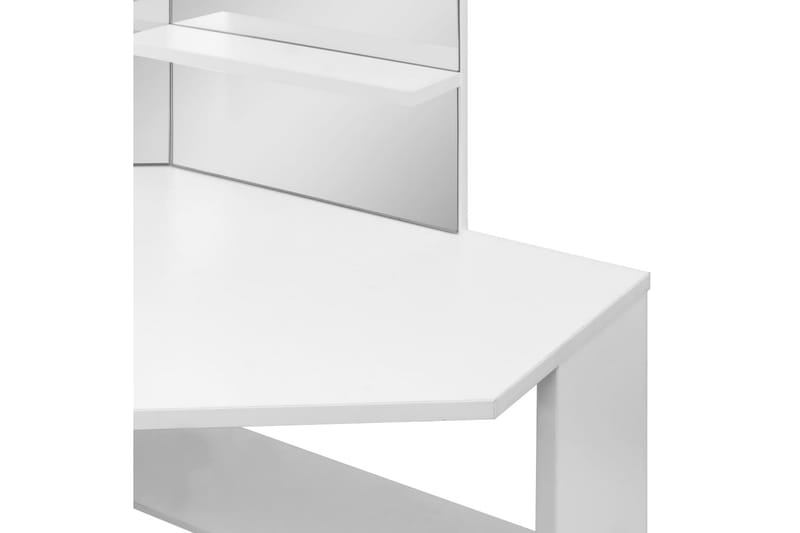 Hjørnemontert sminkebord hvit - Hvit - Sminkebord & toalettbord
