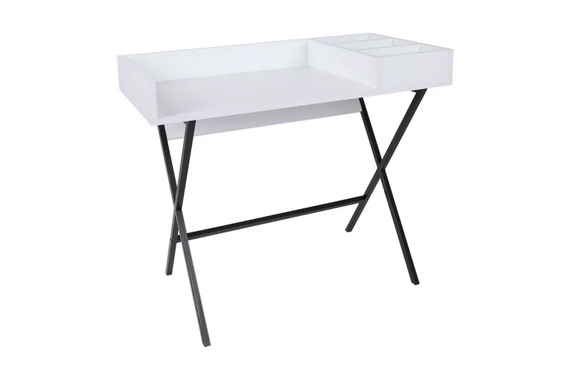 Levents Dressing Sminkebord 100 cm, Hvit / Svart