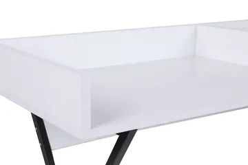 Levents Dressing Sminkebord 100 cm - Hvit / Svart - Møbler - Bord - Sminkebord & toalettbord