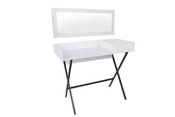 Levents Dressing Sminkebord 100 cm - Hvit / Svart - Møbler - Bord - Sminkebord & toalettbord