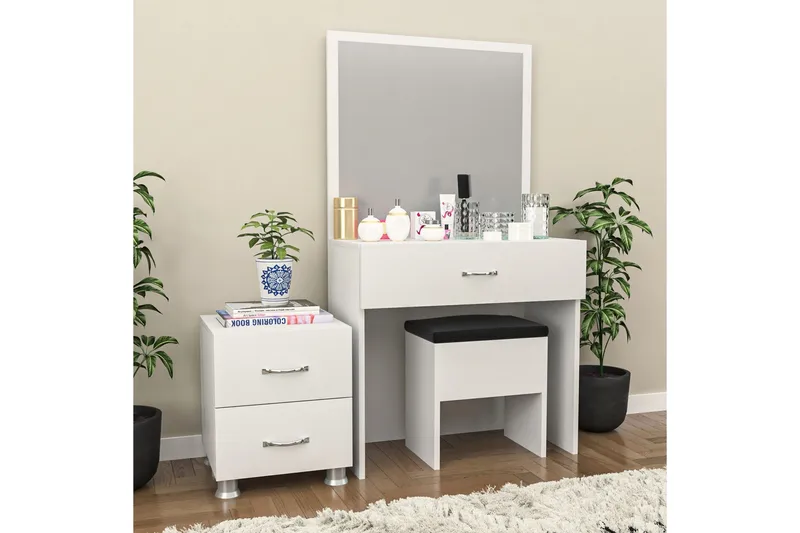 Make-up Table Hvit - Hvit - Møbler - Bord - Sminkebord & toalettbord