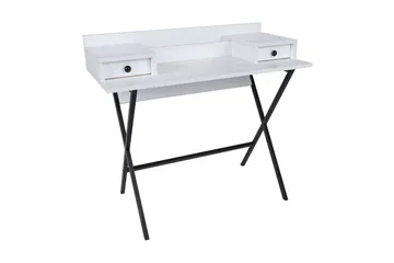 Middenmeer Dressing Sminkebord 100 cm - Hvit / Svart - Møbler - Bord - Sminkebord & toalettbord