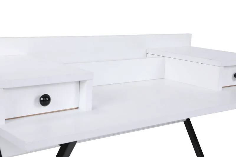 Middenmeer Dressing Sminkebord 100 cm - Hvit / Svart - Møbler - Bord - Sminkebord & toalettbord