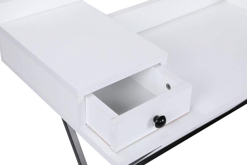 Middenmeer Dressing Sminkebord 100 cm - Hvit / Svart - Møbler - Bord - Sminkebord & toalettbord