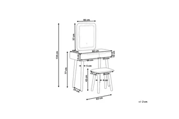 Sminkbord Dieppe - Møbler - Bord - Sminkebord & toalettbord