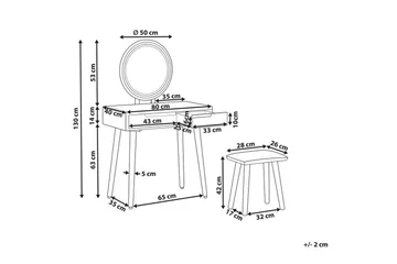 Sminkbord Josselin - Møbler - Bord - Sminkebord & toalettbord