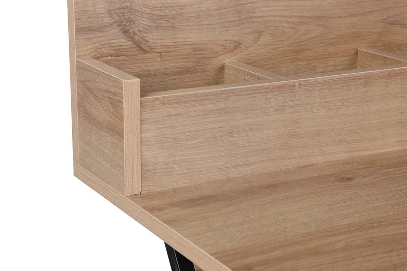 Sminkebord 100 cm - Natur / Svart - Møbler - Bord - Sminkebord & toalettbord