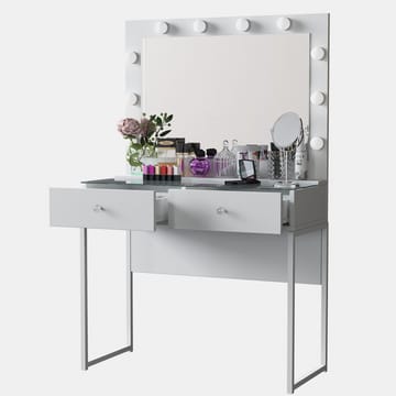 Sminkebord Wallxpert Eska BJ158 (90 x 141,8 x 40 cm) Hvit - Hvit - Møbler - Bord - Sminkebord & toalettbord