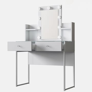 Sminkebord Wallxpert Fenn (90 x 136,8 x 40 cm) hvit - Hvit - Møbler - Bord - Sminkebord & toalettbord