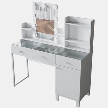 Sminkebord Wallxpert Hyla BJ139 (120 x 136,8 x 40 cm) Hvit - Hvit - Møbler - Bord - Sminkebord & toalettbord