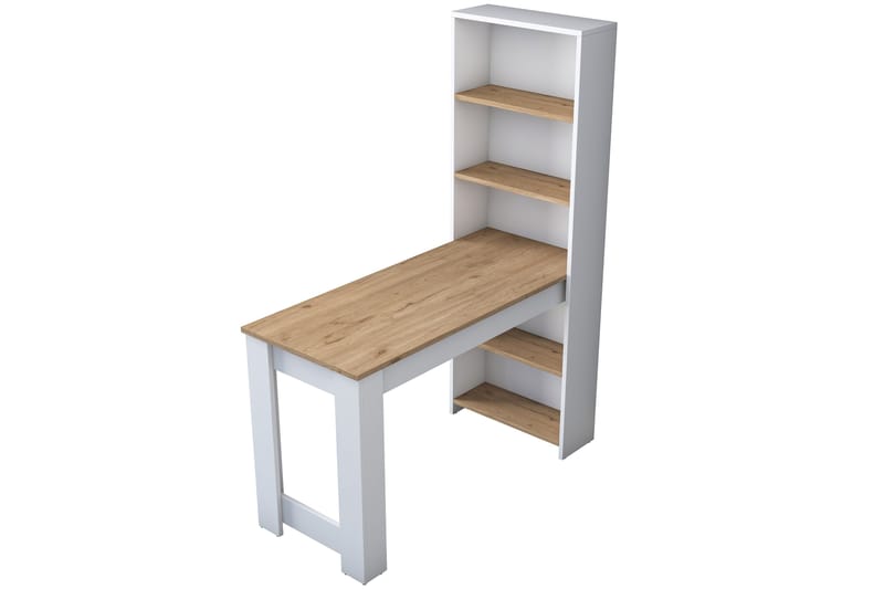 Sminkebord Patwal 120 cm - Valnøtt/Hvit - Møbler - Bord - Sminkebord & toalettbord