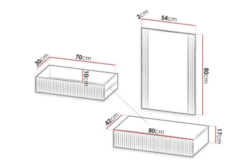 Strontian Sminkbord 80x42 cm Scandinavian Choice Black - Møbler - Bord - Sminkebord & toalettbord