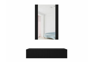 Strontian Sminkbord 80x42 cm Scandinavian Choice Black - Møbler - Bord - Sminkebord & toalettbord - Sminkebord med speil