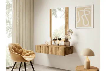 Strontian Sminkbord 80x42 cm Scandinavian Choice Brown - Møbler - Bord - Sminkebord & toalettbord