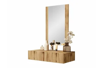 Strontian Sminkbord 80x42 cm Scandinavian Choice Brown - Møbler - Bord - Sminkebord & toalettbord - Sminkebord med speil