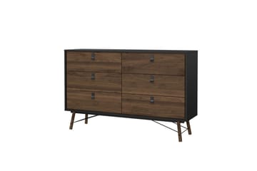 Tadami Sminkebord 150 cm - Svart/Natur - Møbler - Bord - Sminkebord & toalettbord