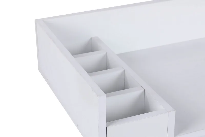 Timiza Sminkbord 100 cm - Hvit/Svart - Møbler - Bord - Sminkebord & toalettbord