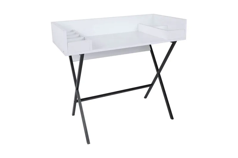 Timiza Sminkbord 100 cm, Hvit/Svart