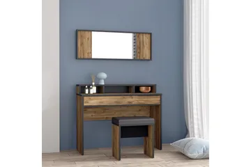 Vergina Sminkebord 110 cm - Brun/Svart - Møbler - Bord - Sminkebord & toalettbord