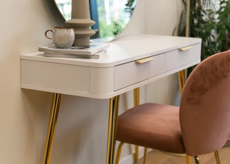 Walia Sminkebord 113 cm - Hvit - Møbler - Bord - Sminkebord & toalettbord