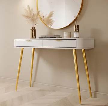 Walia Sminkebord 113 cm - Hvit - Møbler - Bord - Sminkebord & toalettbord