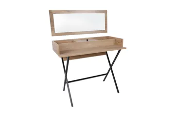 Weesolo Dressing Sminkebord 100 cm - Valnøtt / Svart - Møbler - Bord - Sminkebord & toalettbord