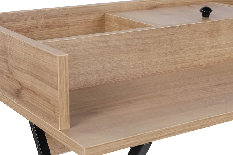 Weesolo Dressing Sminkebord 100 cm - Valnøtt / Svart - Møbler - Bord - Sminkebord & toalettbord