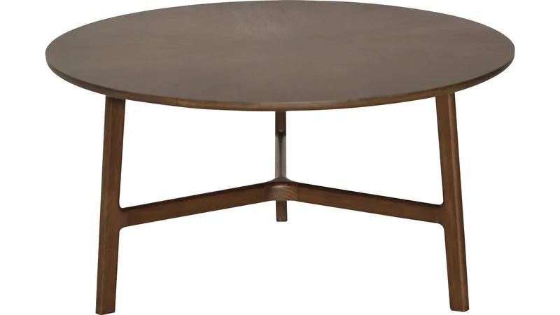 Sofabord Älvros 85 cm, Brunlakkert eik
