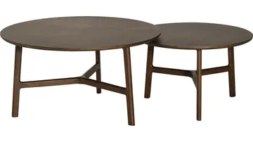 Sofabord Älvros 85 cm - Brunlakkert eik - Møbler - Bord - Sofabord & salongbord