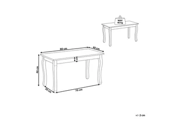 Abinav Sofabord - Hvit - Møbler - Bord - Sofabord & salongbord