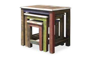 Adaja Settbord 48 cm - Akasie Brun - Møbler - Bord - Sofabord & salongbord