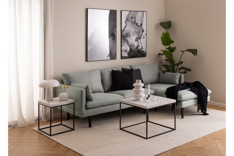Sofabord Adisan 60x60 cm - Hvid - Sofabord & salongbord