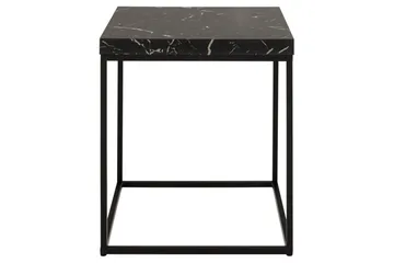 Adisan Sofabord 40x40 cm - Sort - Møbler - Bord - Sofabord & salongbord